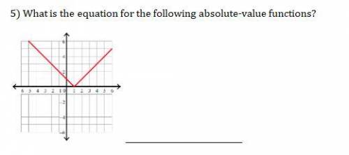 !HELP! What is the equation for the following absolute-value functions?