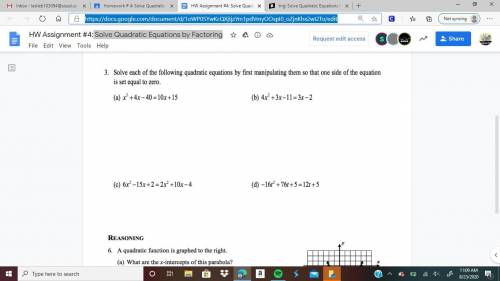 Trig: Solve Quadratic Equations by Factoring help with 3c and 3d