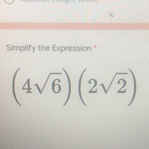 Simplify the Expression *