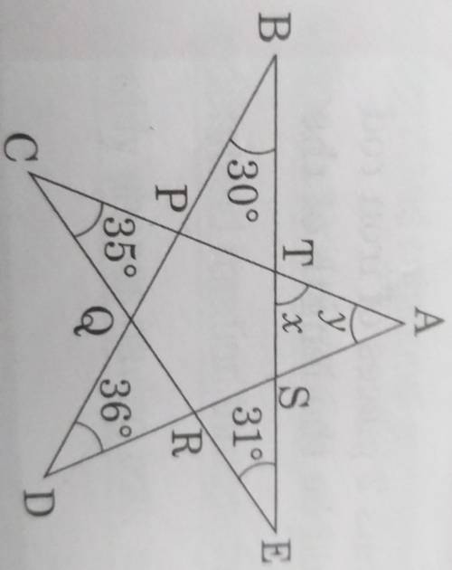 Find the angles x and y in following figure.....correct answer will be mark BRAINLIEST and be follo
