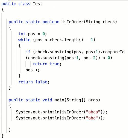 Problem: Here is an example of jumping out of a loop too early. The code below is intended to test