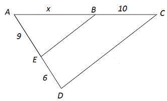 5. In the figure, . Solve for . Show your work.