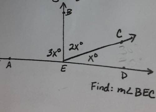 Im2 finding angles using algebra find: m<BEC