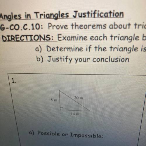Prove theorems about triangles examine each triangle