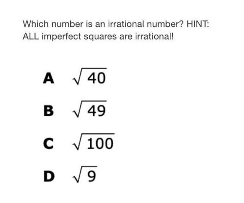 Which one is a irrational number and why ?