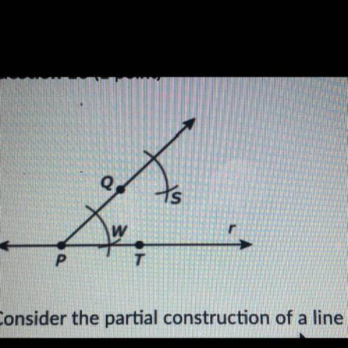 Consider the partial construction of a line parallel to liner through point Q.

What would be the