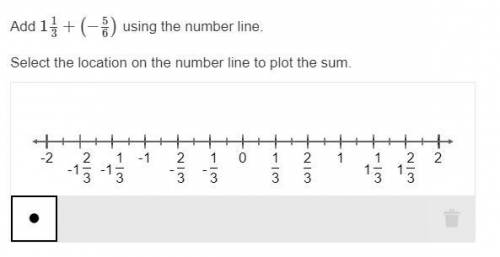 Add 113+(−56) using the number line.