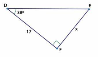 90 POINTS PLEASE HELP Choose one problem below and use trigonometry to solve for the missing side x