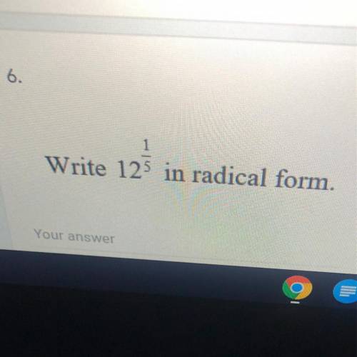 Write 12 1/5 in radical form?