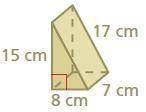 Find the area of the prism