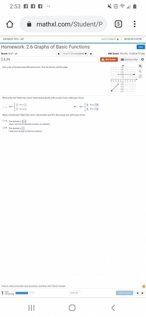 College precalc! If you could help me with range, too, that's be great.