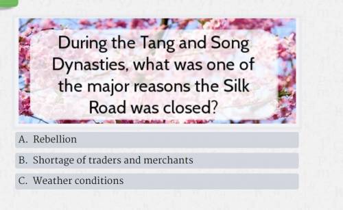 Why was the silk road closed during the tang and song dynasty?