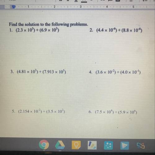 Find the solution to the following problems.