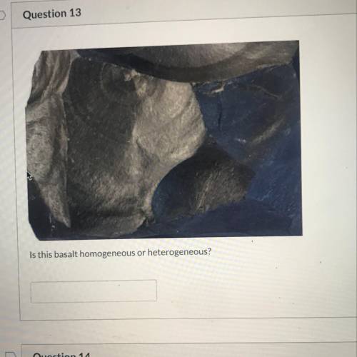 Is this basalt homogeneous or heterogeneous?