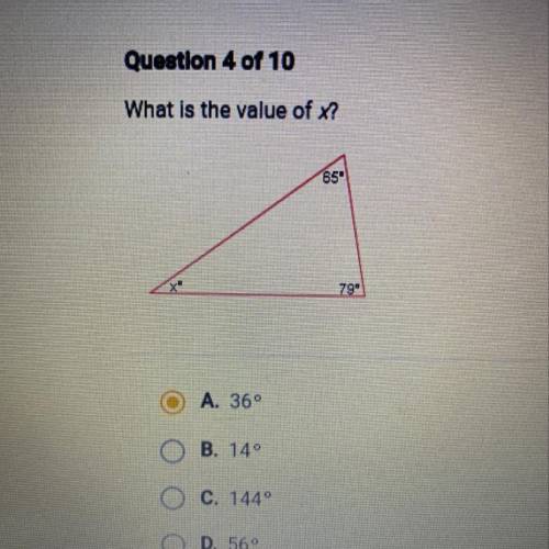 Am I correct for the value of x
