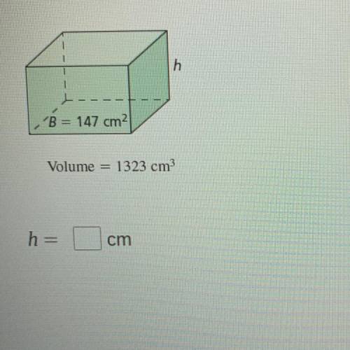 Find the height H of solid