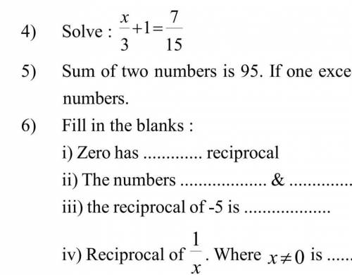 Only solve 4 and 6 th questions
