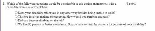 Which of the following questions would be permissible to ask during an interview with a candidate w