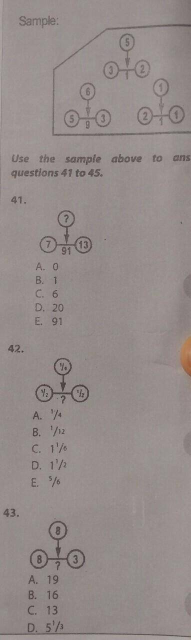 Hi.

 
Please i need help with this question. Workings please.Find the operation used in solving th