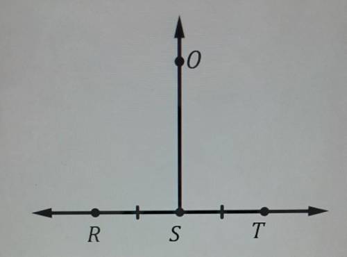 Consider the figure below where OS is perpendicular to RT. 0 RS T If RS ST and RO = 13, then determ