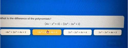 What is the difference of polynomials