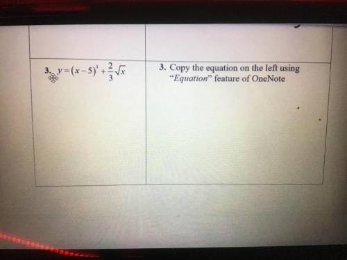 Hi can someone tell me what they mean by copy the equation ?