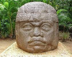The Olmecs made large pyramids, temples, and
_____out of stone.