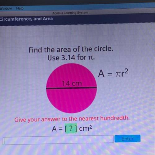 Area of a circle how do you do this