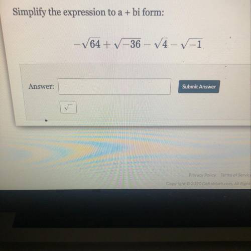 SIMPLIFY THE EXPRESSION TO a+bi form