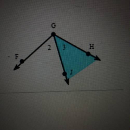 Name the shaded angle in three different ways
