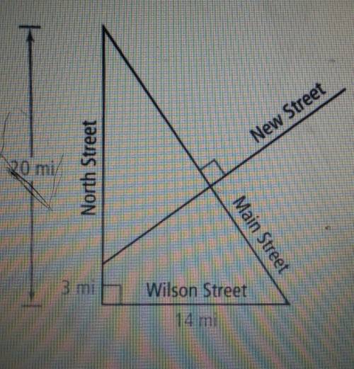 1. DETERMINE HOW FAR THE INTERSECTION OF OAK STREET AND NEW STREET WILL BE FROM THE INTERSECTION OF