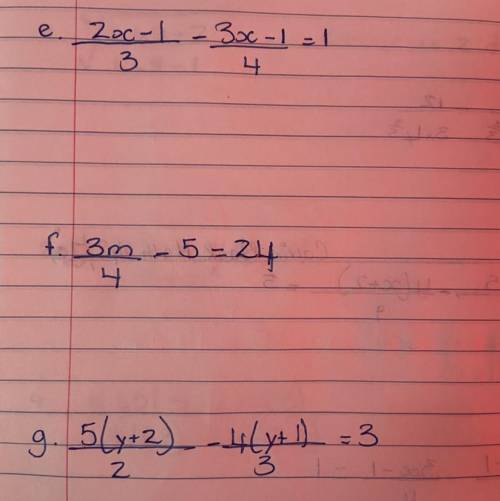 Fractional Equations Help with steps