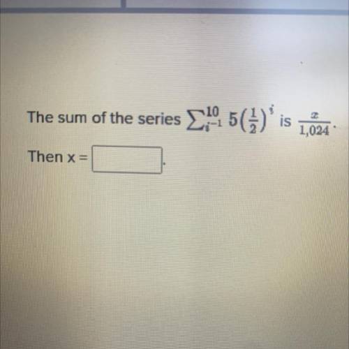 The sum of the series.
Can you explain how to do? Thanks!
