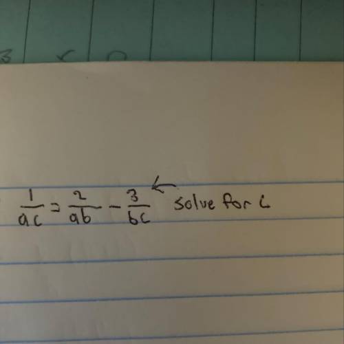 Does anybody know how to solve for “C”?.