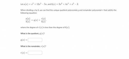 Long Division Polynomials: This question on Khan is stumping me because the divisor has a greater p