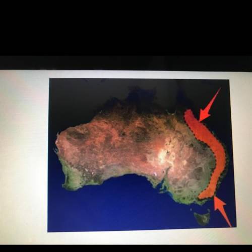 Which feature is represented on this map of Australia

1. Ayers Rock
2. MacDonell Ranges
3. great