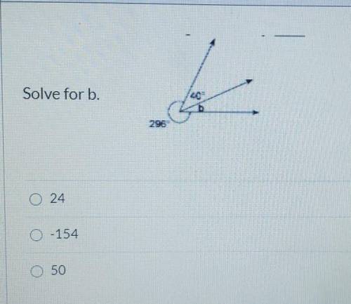Please Solve for b.