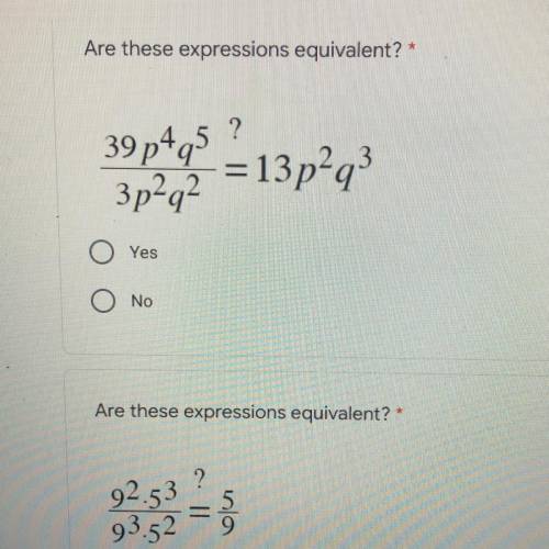 Are these expressions equivalent?