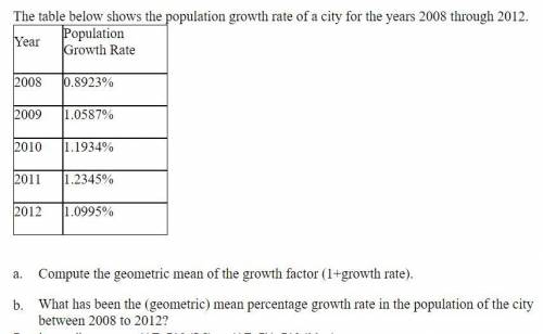 What does this mean by the 'growth factor' for part A? How is the growth factor different from the