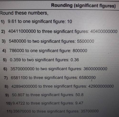Can someone help explain how to round using significant figures?