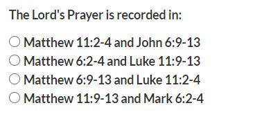 The Lord's Prayer is recorded in: