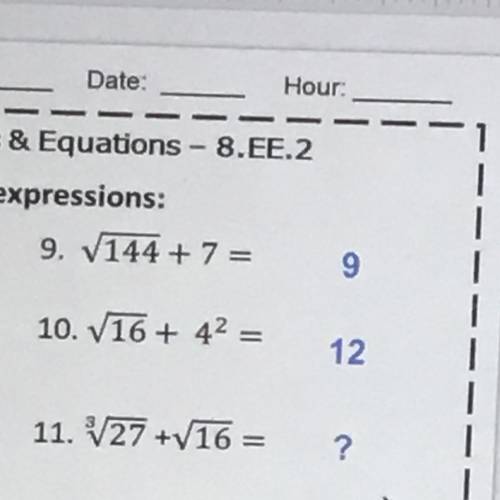 Can someone explain how to do number 11?