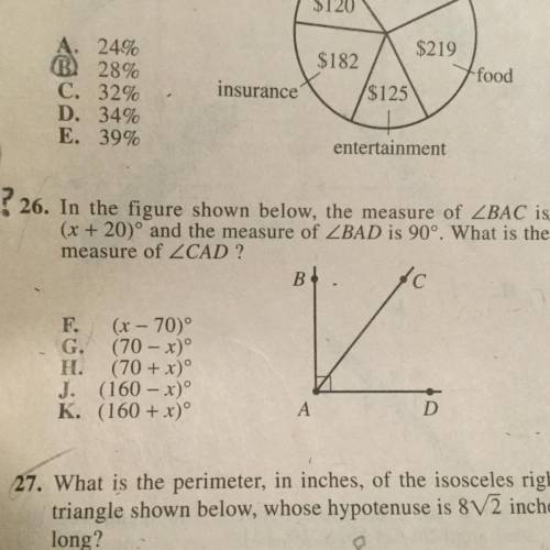 Question 26. Please help. I would appreciate it if you could explain your steps as well, thanks