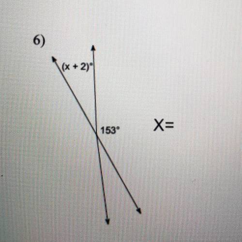 What is the value of X? 
(someone please help!!)