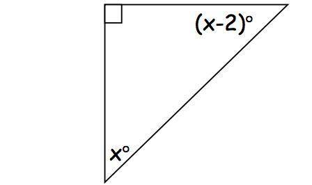 Solve the Value for X? Someone please help due in a few. And please do not just answer the question
