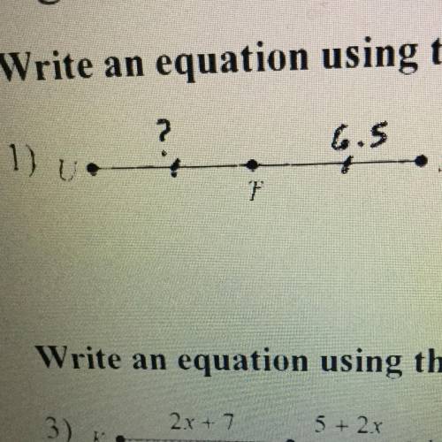 Write an equation using the points of the segment and then find the length please