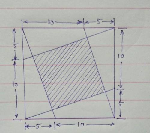 Can someone help me with this ?What is the area of the shaded square?