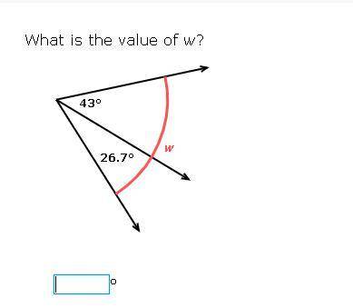 What is the value of w?