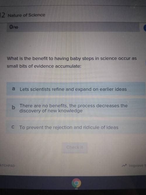 What is the benefit to having baby steps in science occur as small bits of evidence accumulate?

I