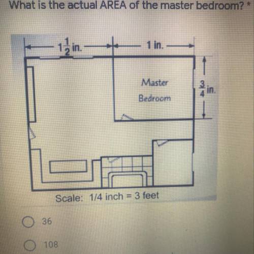 What is the actual perimeter of the Master bedroom